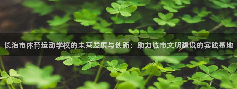 米兰体育官方正版app科技：长治市体育运动学校的未来发展与创